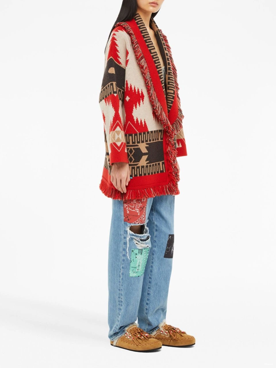 Affordable cashmere Icon Alanui cardigan jacquard Women 0821